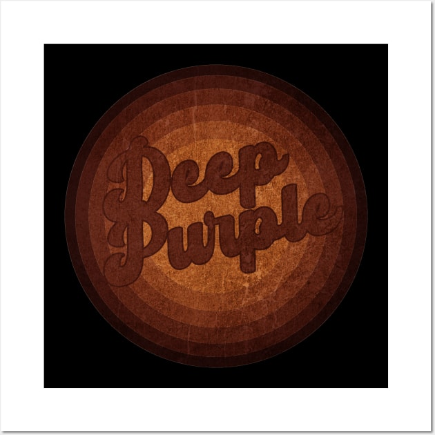 Deep Purple - Vintage Style Wall Art by Posh Men